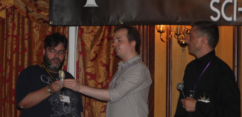 Receiving an award
