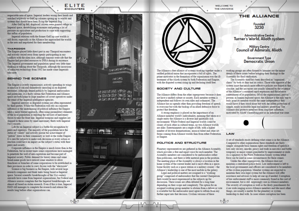 Elite First Encounters Map Elite Encounters Role-playing Game – PDF version – Daftworks